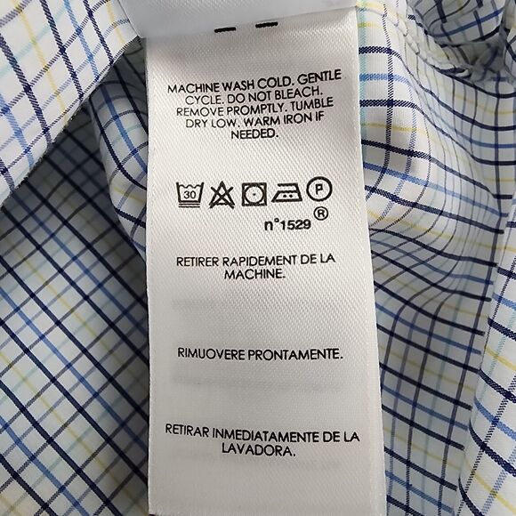 Polo Ralph Lauren Shirt Men 16.5 White Check Long Sleeve Casual Button Up Preppy - Picture 14 of 16